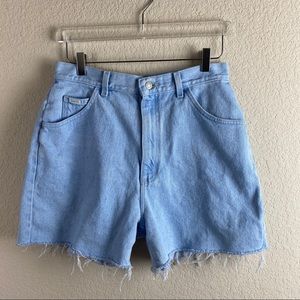 SOLD LEE Super High Rise Light Wash Mom Shorts